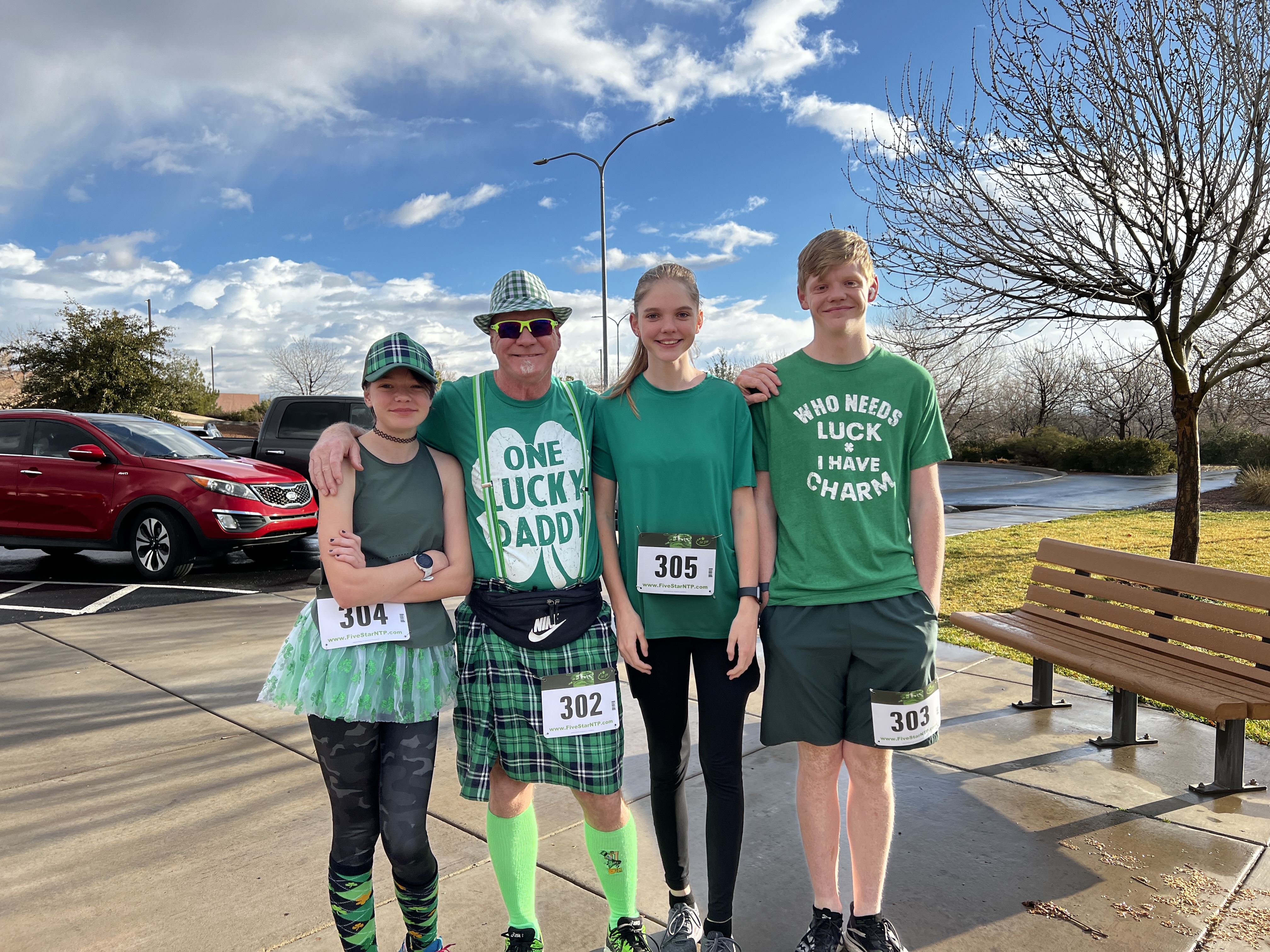 finish line lucky green