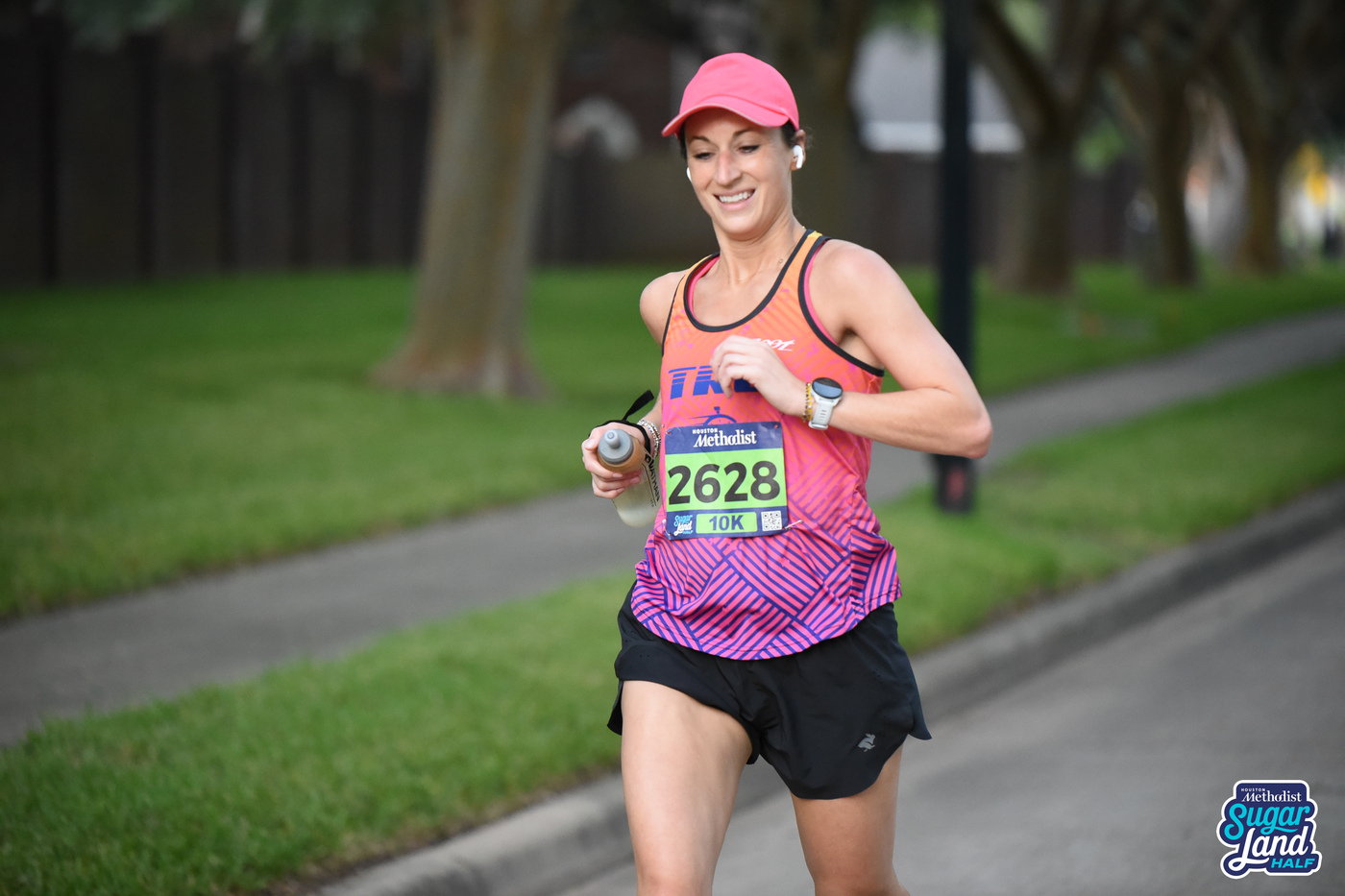 Caitlin Cain, overall female 10K winner, bib 2628