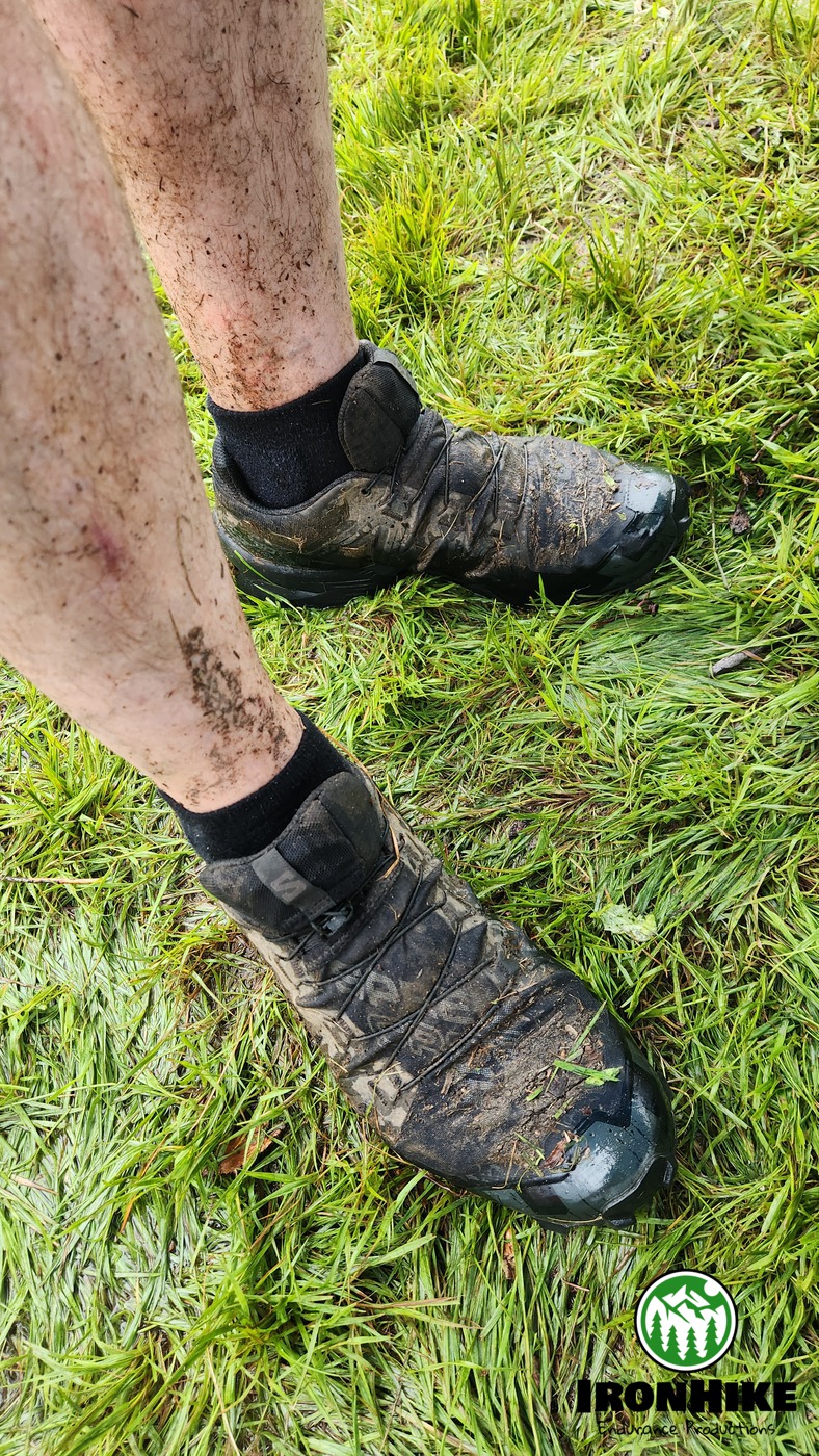 IronHike Mountain Athlete at the turnaround on self-powered elevation endurance Event Mohawk Mountain CT