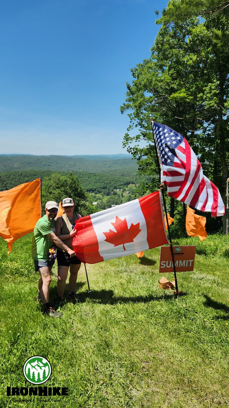 IronHike Mountain Athlete earning vertical gain on multi-day trail endurance Event
