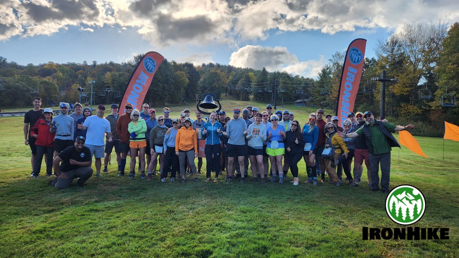 IronHike Mountain Athletes on self-powered vertical trail endurance Event