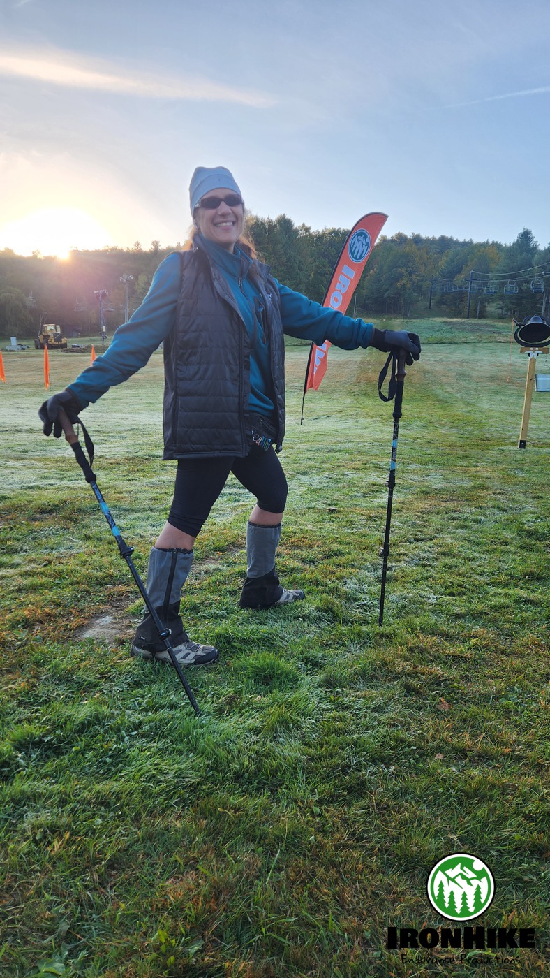 IronHike Mountain Athlete earning every vertical foot on veteran-owned endurance Event at Mohawk Mountain CT