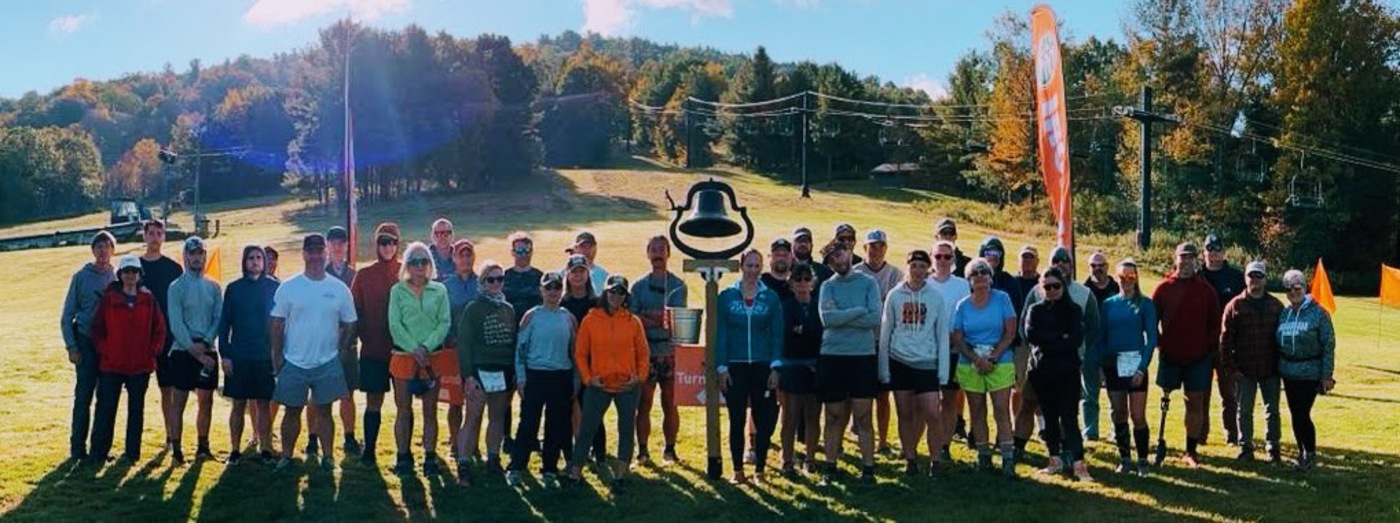 IronHike Mountain Athlete Tribe at the Final Bell ceremony Mohawk Mountain Cornwall CT