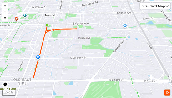View Start Line in new tab