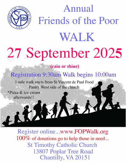 View Friends of the Poor Walk St Timothy's in new tab