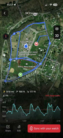 View Course Map in new tab