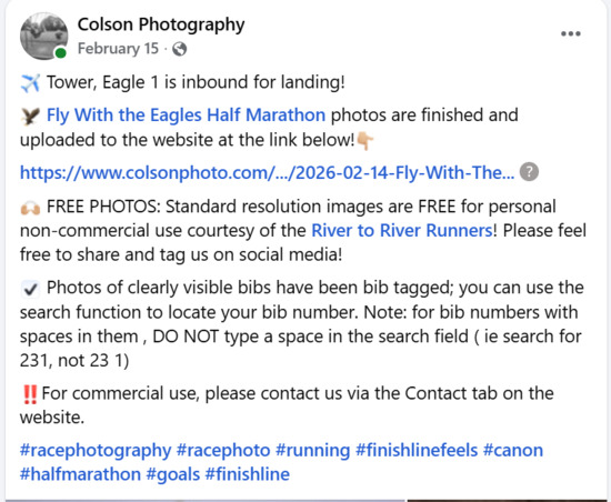 View https://www.colsonphoto.com/2026-Races/2026-02-14-Fly-With-The-Eagles in new tab