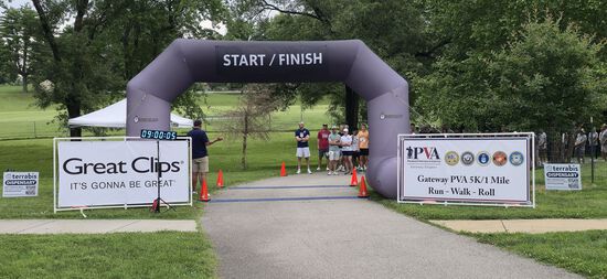 View Gateway PVA 5K/1 Mile Run /Walk /Roll - At Jefferson Barracks Park (June 13) in new tab